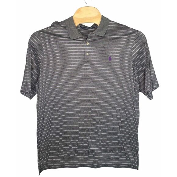 Lauren Ralph Lauren Other - Ralph Lauren Polo Golf shirt men's size‎ XL gray purple striped short sleeve